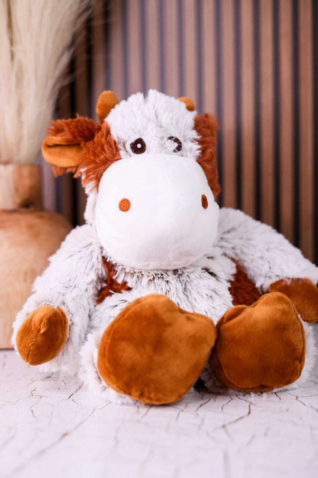 Cinnamon Latte Cow Warmie - Whiskey Skies - WARMIES