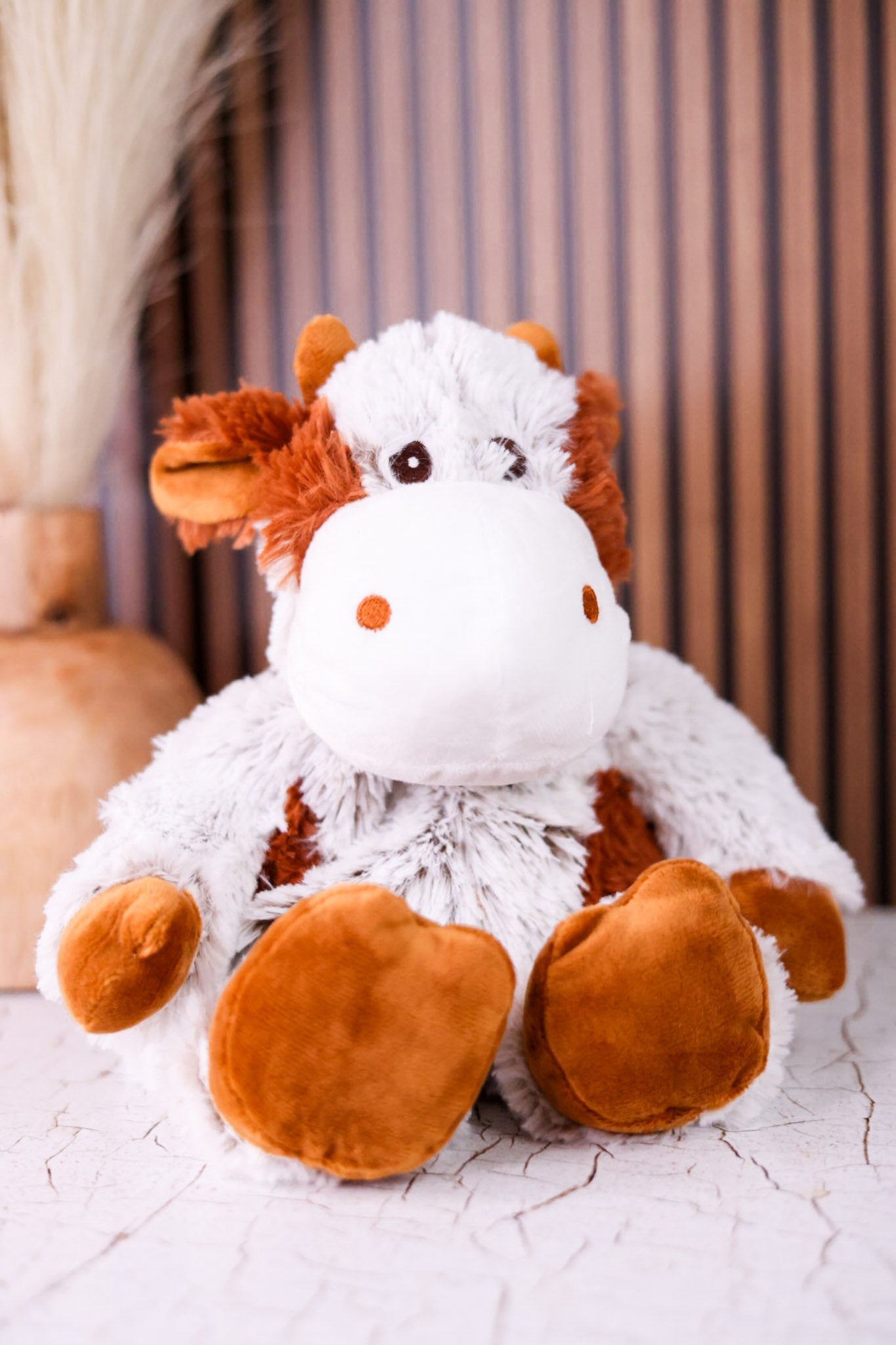 Cinnamon Latte Cow Warmie - Whiskey Skies - WARMIES