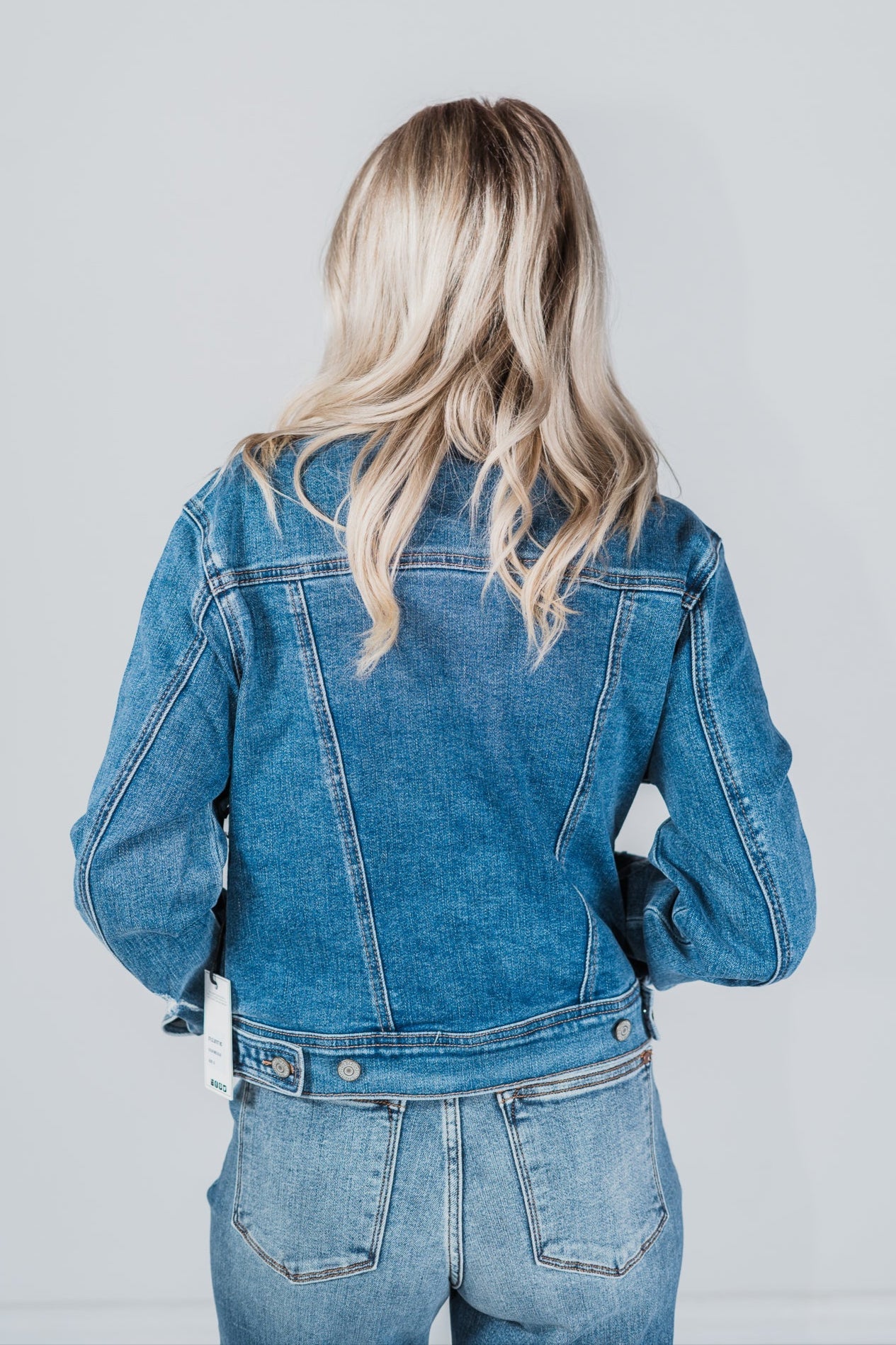 Classic Vintage Wash Denim Jacket - Whiskey Skies - JUDY BLUE