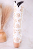 Claudina Boots In Blanco Missouri Leather - Whiskey Skies - LIBERTY BLACK