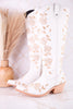 Claudina Boots In Blanco Missouri Leather - Whiskey Skies - LIBERTY BLACK