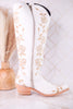 Claudina Boots In Blanco Missouri Leather - Whiskey Skies - LIBERTY BLACK