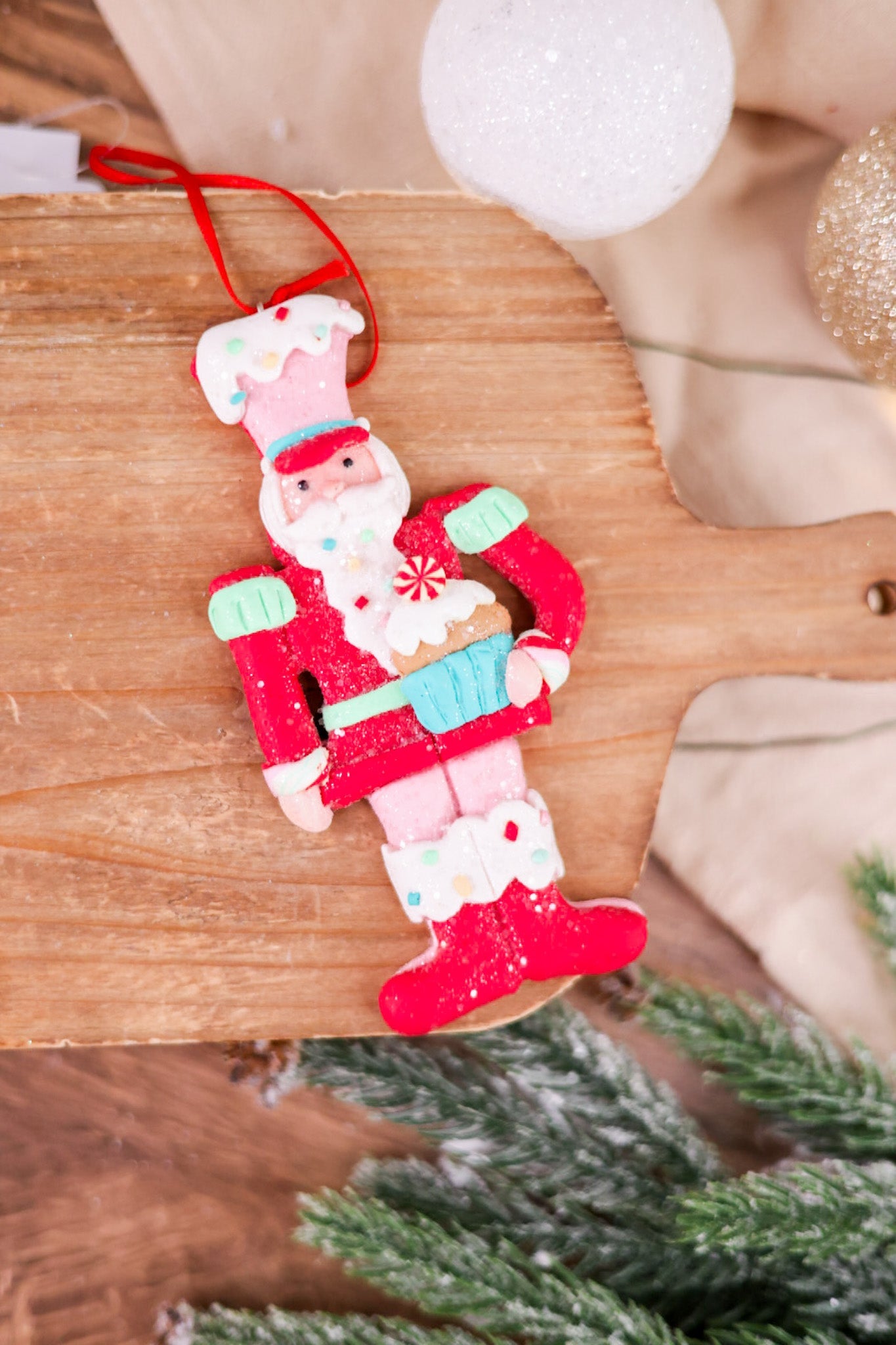 Clay Dough Toy Soldier Christmas Ornament (3 Colors) - Whiskey Skies - GERSON COMPANIES