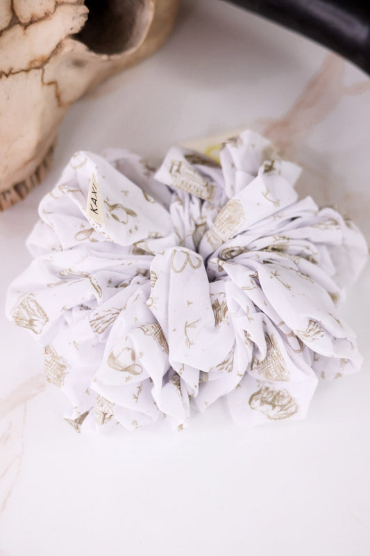 Coastal Cowgirl Jumbo Scrunchie - Whiskey Skies - KAXI