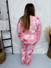 Cocoa Cups & Heart Cakes Long Sleeve Loungewear PJ Set - Whiskey Skies - SHIRLEY & STONE