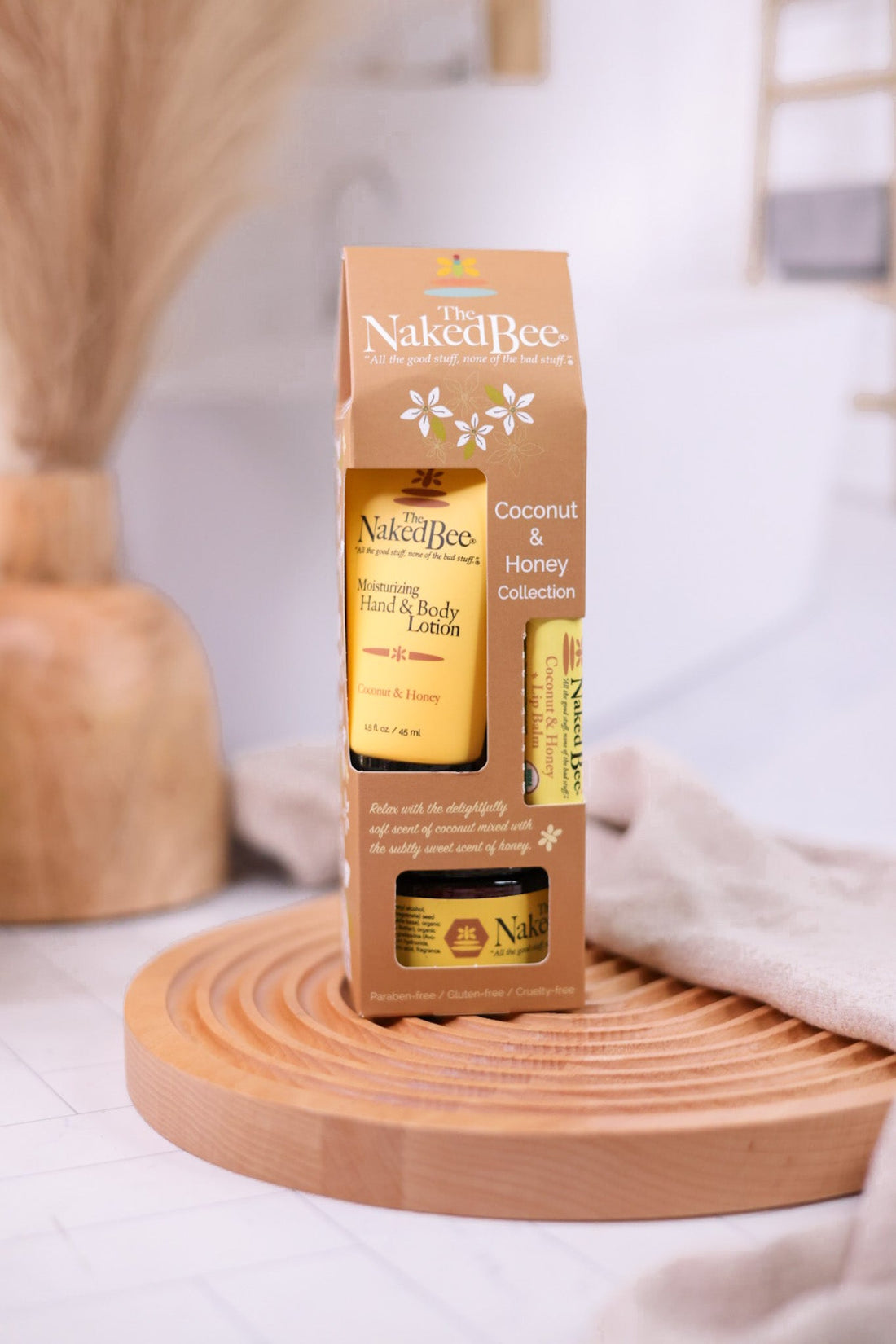 Coconut and Honey Moisturizing Gift Set - Whiskey Skies - THE NAKED BEE