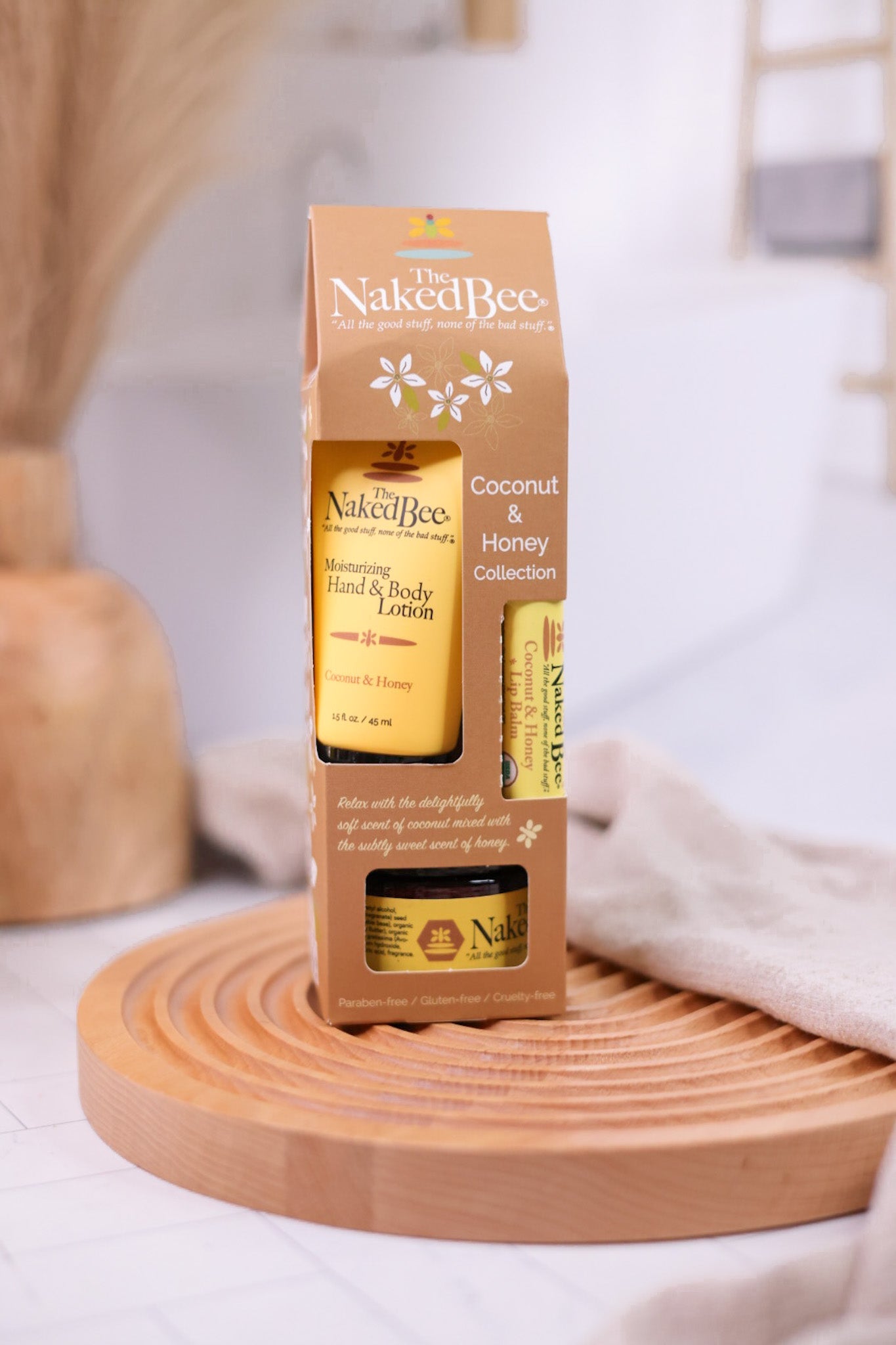 Coconut and Honey Moisturizing Gift Set - Whiskey Skies - THE NAKED BEE