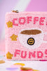 Coffee Funds Beaded Coin Pouch - Whiskey Skies - JEN & CO