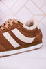 Cognac Jet Lag Sneakers With Sherpa Lining - Whiskey Skies - CORKYS FOOTWEAR