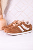 Cognac Jet Lag Sneakers With Sherpa Lining - Whiskey Skies - CORKYS FOOTWEAR