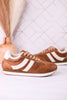 Cognac Jet Lag Sneakers With Sherpa Lining - Whiskey Skies - CORKYS FOOTWEAR