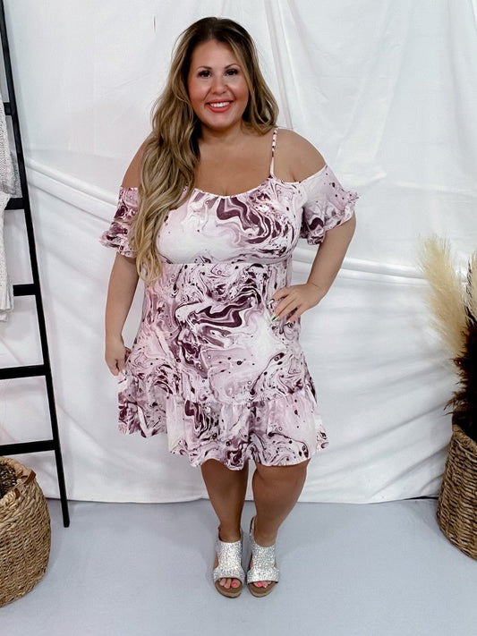 Cold Shoulder Dress - Whiskey Skies - SEW IN LOVE