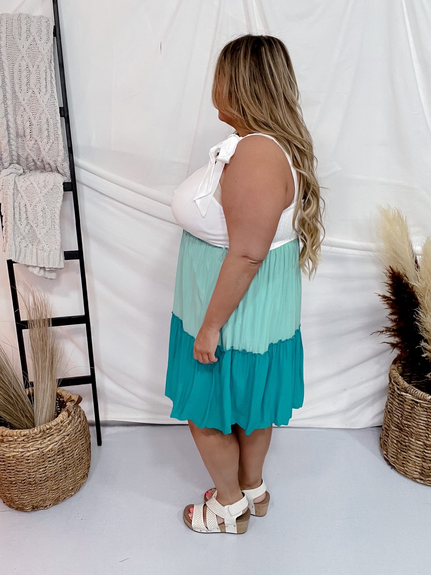 Color Block Mini Dress - Whiskey Skies - ANDREE BY UNIT