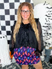 Colorful Ghost Print Elastic Waist Skort - Whiskey Skies - BIRD & CO