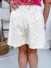 Colorful Heart Print High Waist A - Line Shorts - Whiskey Skies - GEEGEE