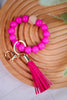 Colorful Silicone Bead Bracelets with Tassel (8 Colors Available) - Whiskey Skies - QUEENS DESIGNS