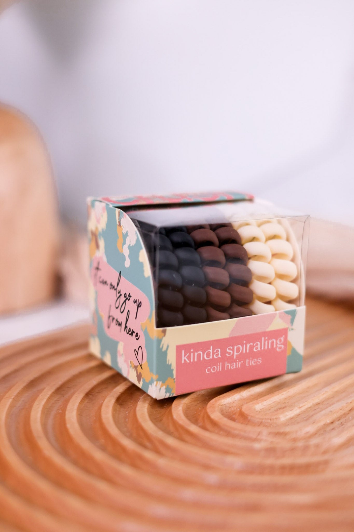 Colorful Spiral Coil Hair Ties (4 Colors) - Whiskey Skies - DM MERCHANDISING