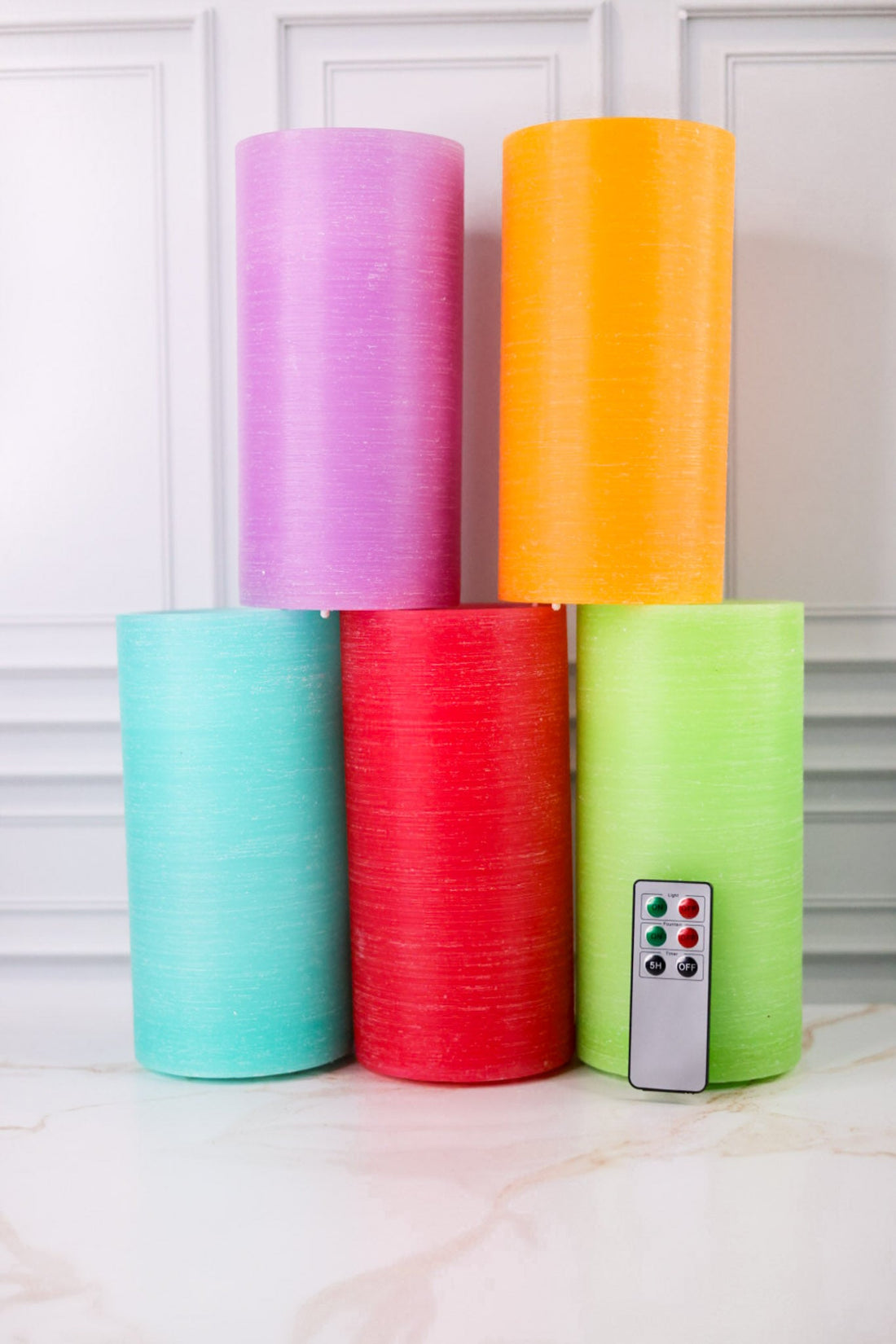 Colorful Water Wick LED Candle With Remote (5 Colors) - Whiskey Skies - 180 DEGREES