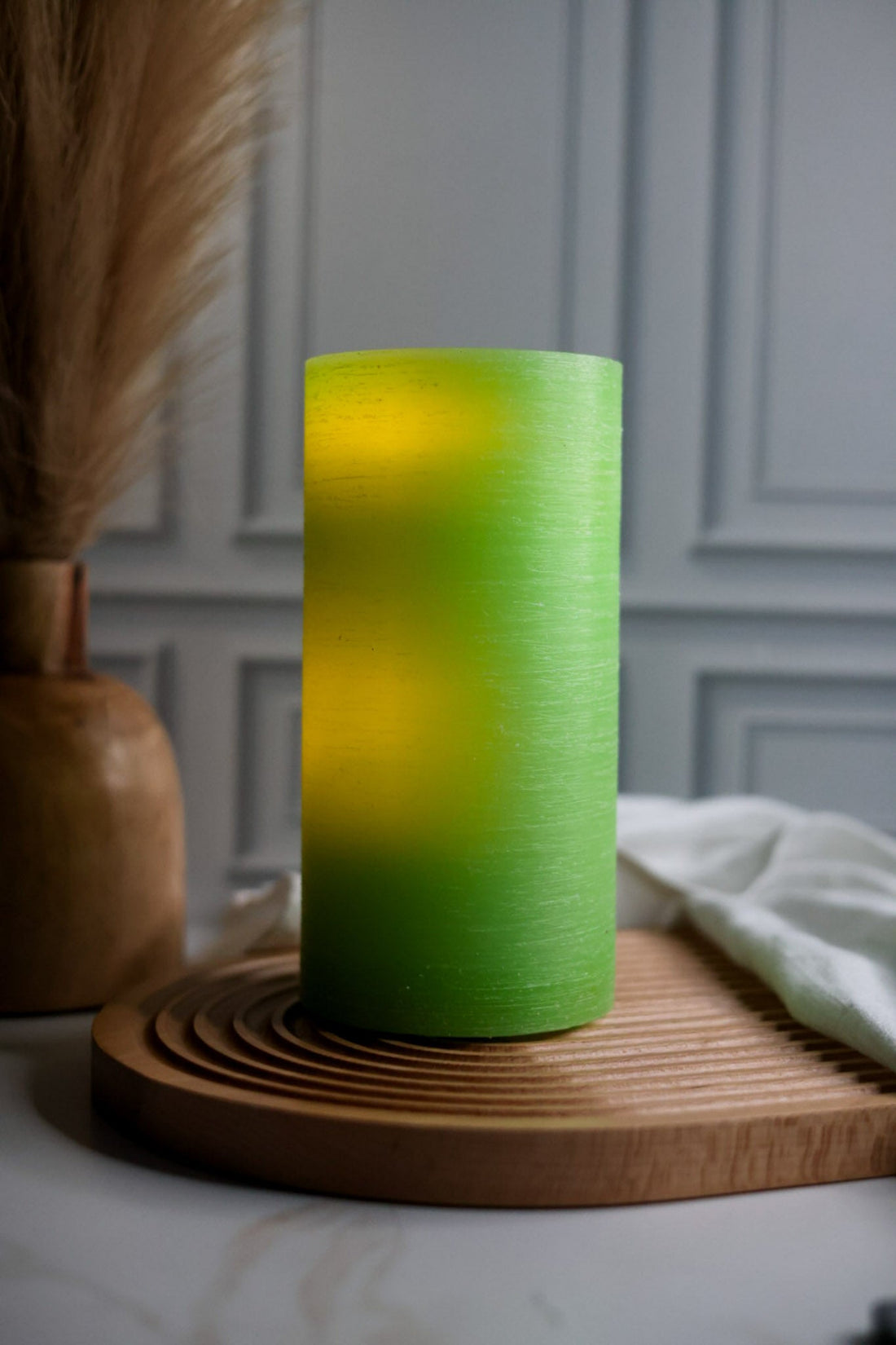 Colorful Water Wick LED Candle With Remote (5 Colors) - Whiskey Skies - 180 DEGREES