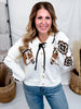 Cool Horse Button Down Long Sleeve Cardigan - Whiskey Skies - ROWDY CROWD CLOTHING