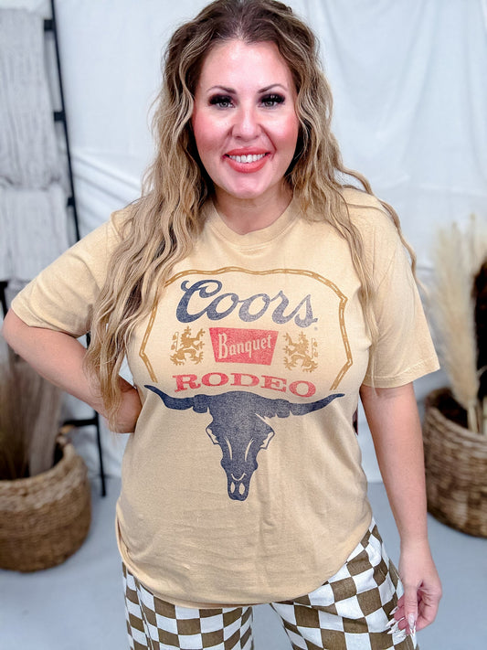 Coors Banquet Rodeo Unisex T-Shirt - Whiskey Skies - AMERICAN NEEDLE