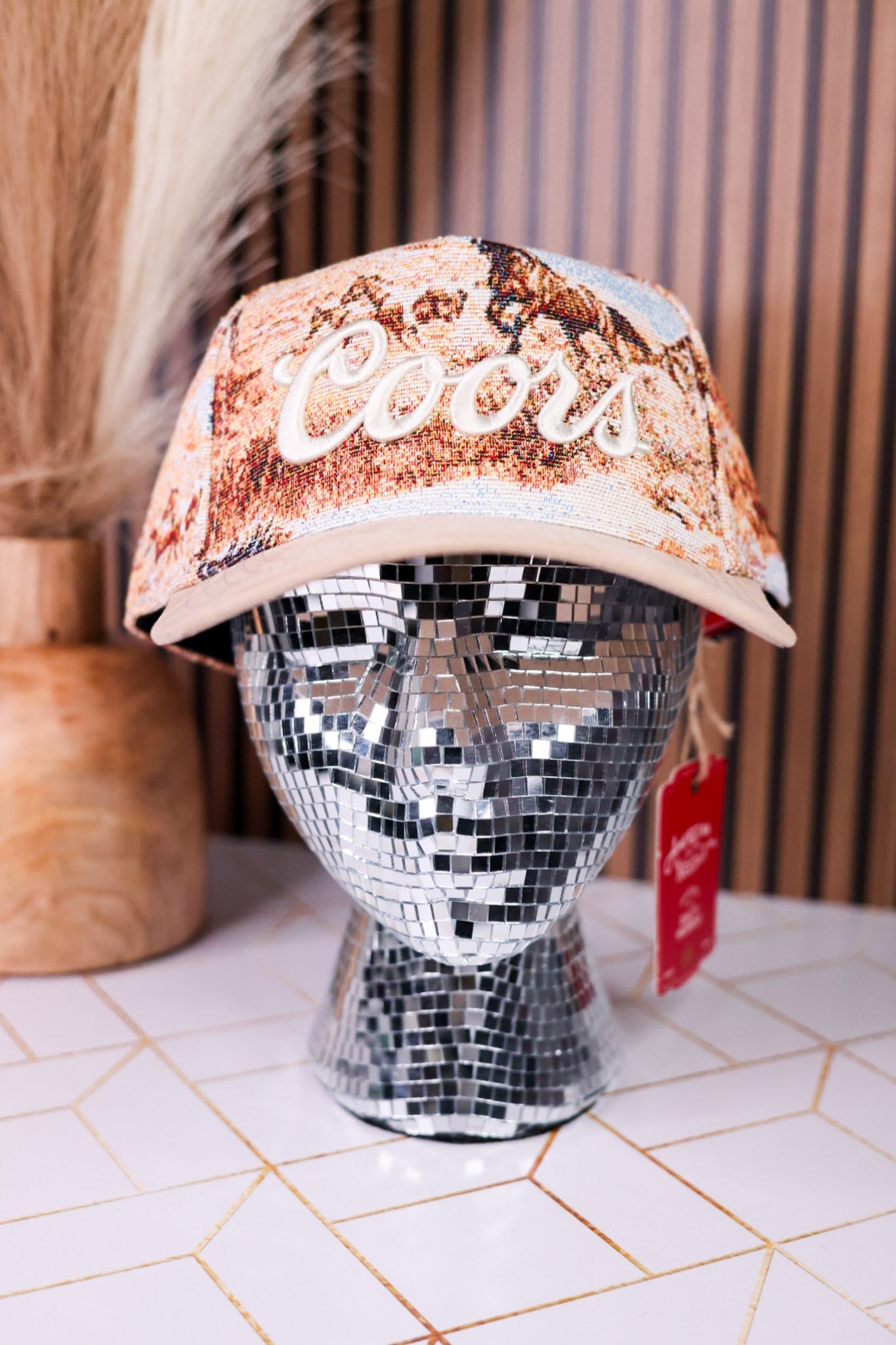 Coors Logo Jacquard Pattern Snap Back Hat - Whiskey Skies - AMERICAN NEEDLE