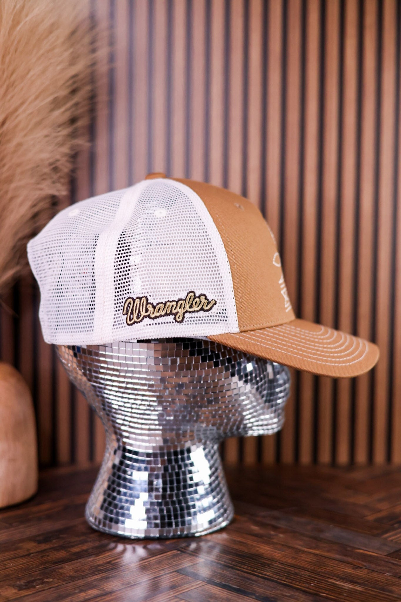 Copper & Bone Wrangler Boot Stitch Snapback Trucker Hat - Whiskey Skies - CAPX