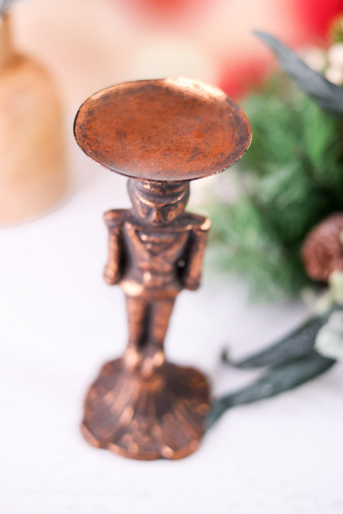 Copper Nutcracker Candle Holder - Whiskey Skies - WT COLLECTION