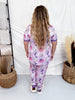 Coquette Halloween Short Sleeve Top and Joggers Pajama Set - Whiskey Skies - SHIRLEY & STONE