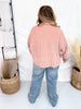 Corduroy Button Down Shacket in Pale Mauve - Whiskey Skies - ANDREE BY UNIT