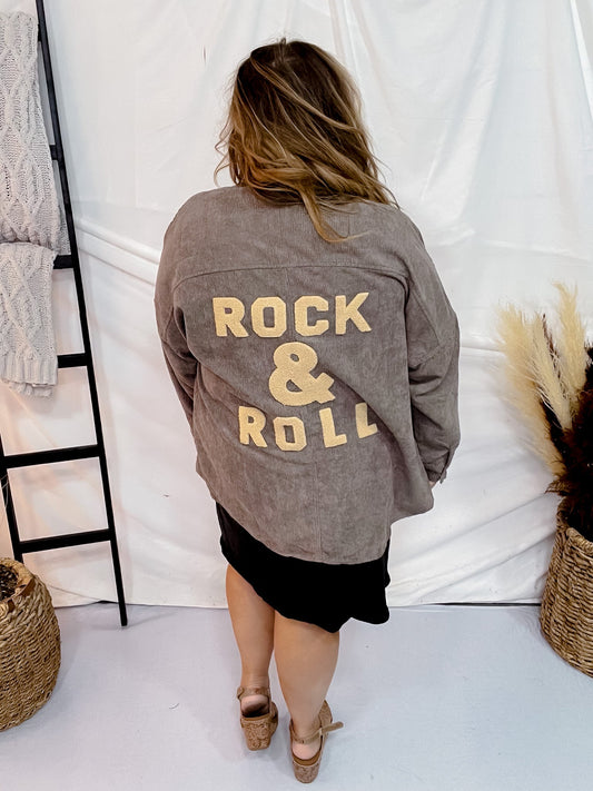 Corduroy Rock & Roll Button Up - Whiskey Skies - J.NNA