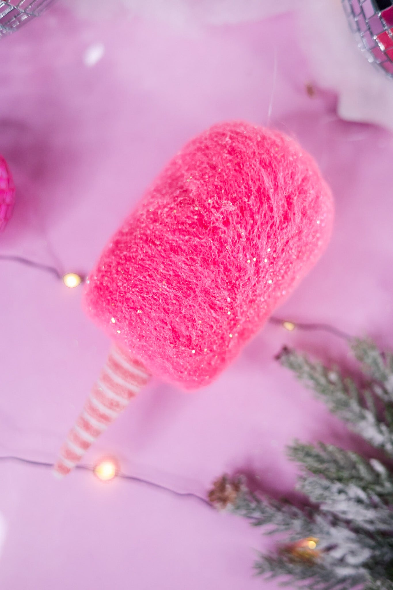 Cotton Candy Christmas Ornaments (2 Colors) - Whiskey Skies - RAZ IMPORTS