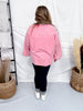 Cotton Candy Long Sleeve Pullover With Eyelet Lace Heart Patch - Whiskey Skies - EASEL