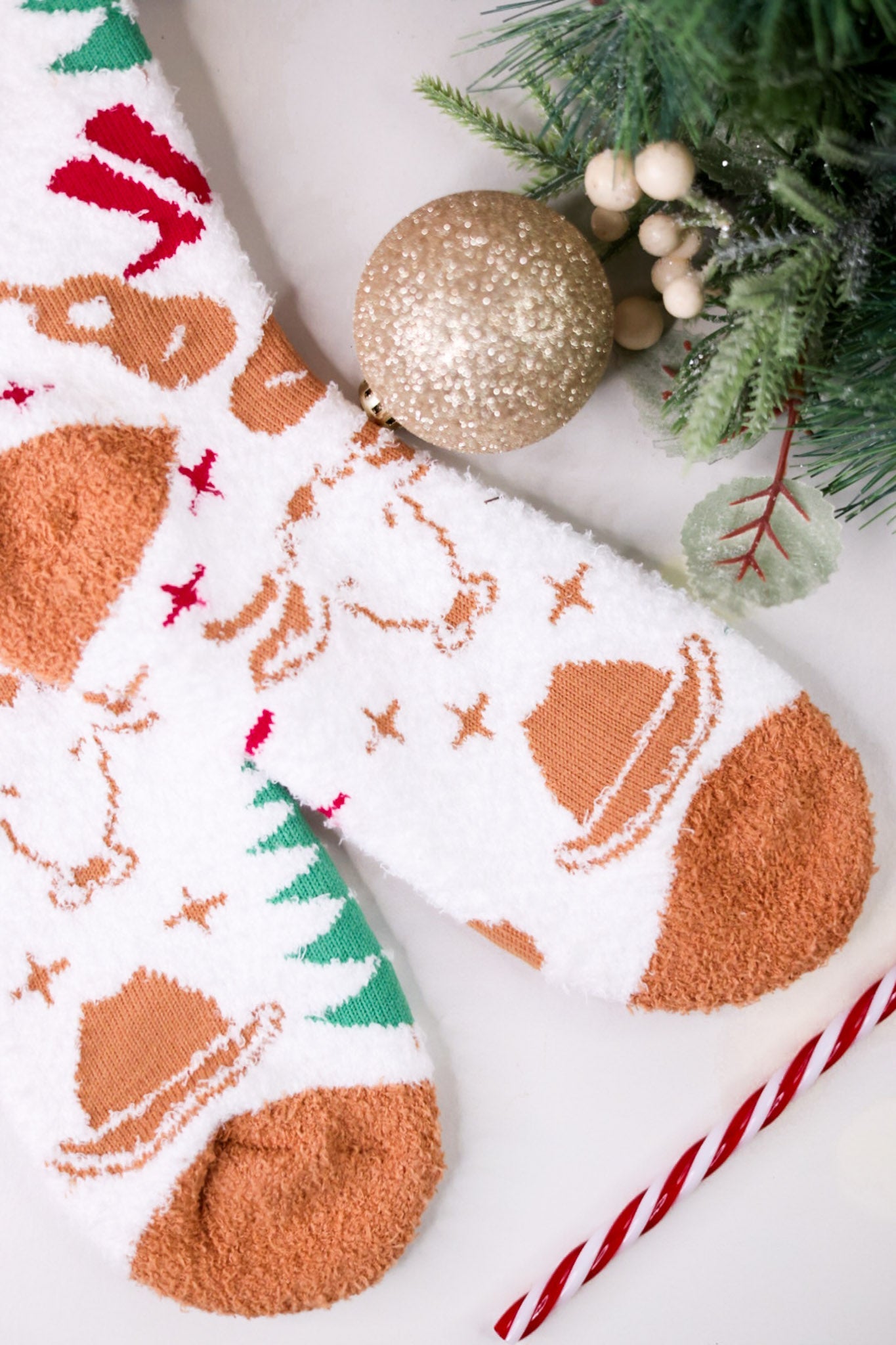 Country Christmas Cozy Crew Socks - Whiskey Skies - CRESCENT SOCK COMPANY