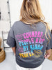 Country People Are My Kind Of People Graphic Tee - Whiskey Skies - BLUEVELVET