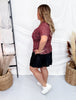 Country Roads Short Sleeve Mesh Top - Whiskey Skies - STERLING KREEK