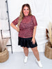 Country Roads Short Sleeve Mesh Top - Whiskey Skies - STERLING KREEK