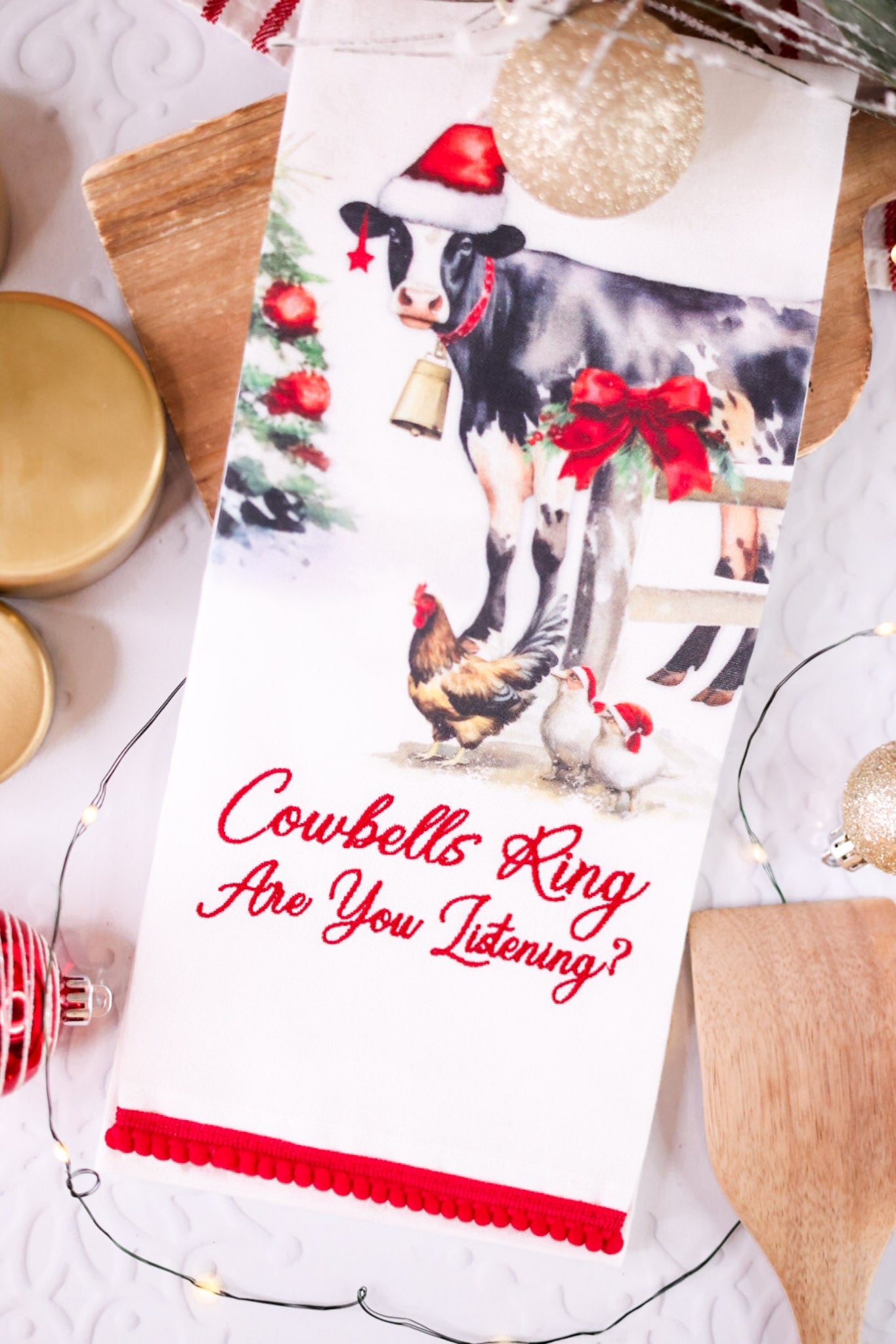 Cowbells Ring Dish Towel - Whiskey Skies - PARK DESIGNS