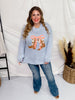 Cowboy Boots With Ribbon Knit Sweater - Whiskey Skies - POLAGRAM + BAEVELY