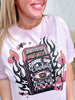 Cowboy Light My Fire Pink Graphic Tee - Whiskey Skies - THE LATTIMORE CLAIM