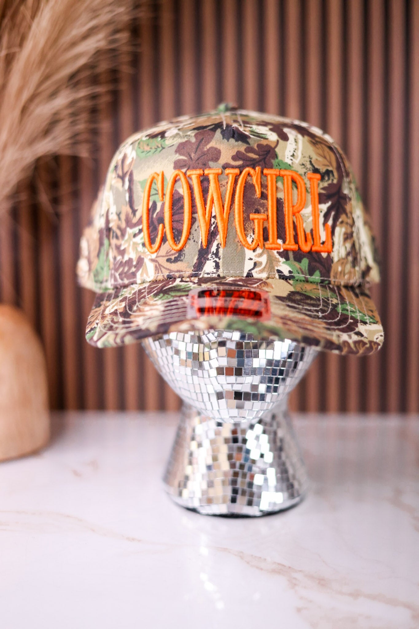 "Cowgirl" Camo Snapback Trucker Hat - Whiskey Skies - TIPSY RODEO