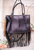 Cowhide and Turquoise Tote Bag with Hand Tooled Leather - Whiskey Skies - AMERICAN DARLING