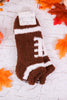 Cozy Football Ankle Socks - Whiskey Skies - CRESCENT SOCK COMPANY