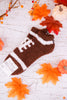 Cozy Football Ankle Socks - Whiskey Skies - CRESCENT SOCK COMPANY