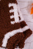 Cozy Football Ankle Socks - Whiskey Skies - CRESCENT SOCK COMPANY