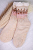 Cozy Knit Slipper Socks with Sherpa Lining - Whiskey Skies - SHIRALEAH