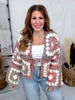 Cozy Knit Tie Front Cardigan In Cinnamon - Whiskey Skies - DAVI & DANI