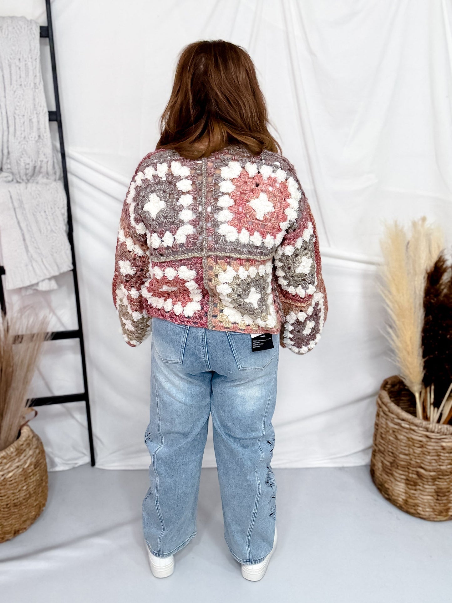 Cozy Knit Tie Front Cardigan In Cinnamon - Whiskey Skies - DAVI & DANI