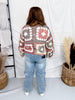 Cozy Knit Tie Front Cardigan In Cinnamon - Whiskey Skies - DAVI & DANI