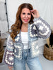 Cozy Lavender & Gray Knit Tie Front Cardigan - Whiskey Skies - DAVI & DANI